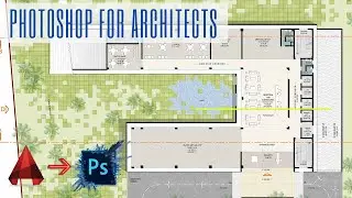 Plan RENDERING in PHOTOSHOP Tutorial (Site Plan)