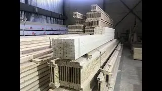 ДЕРЕВЯННЫЕ ДВУТАВРОВЫЕ БАЛКИ. Процесс производства поэтапно.