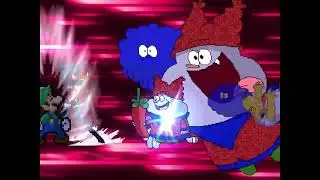 Mugen Request: Ryuko Matoi & Super Better Luigi vs Homer & Chowder