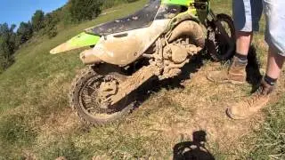 Samuel's second ride on the KX 65