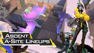 Killjoy Post Plant Molly Lineups on Ascent A-Site | Valorant | Ascent Killjoy Lineups
