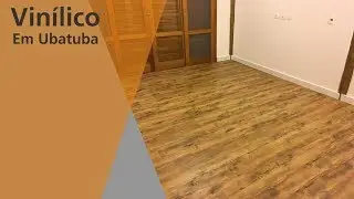 Instalação de piso vinílico click (sem cola) e rodapé em uma casa de veraneio.