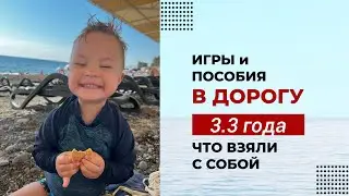 ИГРЫ И ПОСОБИЯ В ДОРОГУ. ОБЗОР. ЗАНЯТИЯ С ПЕТЕЙ В ОТПУСКЕ В 3.3 года.
