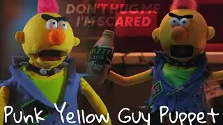 Don't Hug Me I'm Scared Pilot | Making Punk Yellow Guy Puppet