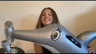 ASMR Blowing Up Inflatable shark | Inflating and deflating |  no talking