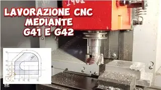 G41 e G42 lavorazione CNC mediante fresatrice Emco mill 55 @meccanicando