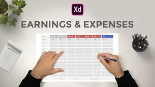 Track Your Earnings And Expenses Using Adobe Xd Template / Adobe Xd Tutorial