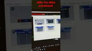 Scoreboard titles vMix Pro beginners 