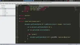 How to fill one dropdown list on the basis on other using javascript||how to populate  dropdownlist