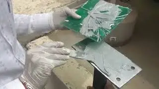 Installation of solar mounting structure on flat roof using adhesive