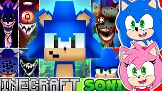 Sonic and Amy watch Sonic EXE OC Phase 1 VS Phase 2-50 NEW Phase 53 GIGA CHAD in Incredibox Sprunki