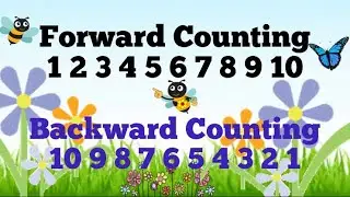 Forward Counting 1-10 & Backward Counting 10-1/FORWARD & BACKWARD COUNTING/FORWARD &REVERSE COUNTING