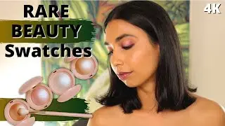 Rare Beauty Highlighter Swatches on Brown Skin