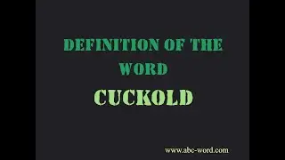 Definition of the word 