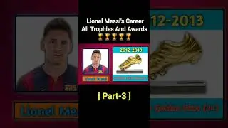 🏆 Lionel Messi's Career All Trophies And Awards 2023 part-3 #shorts #ballondor #lionelmessi #messi