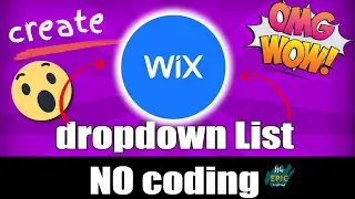 create dropdown list in Wix without coding.