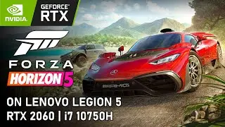 FORZA HORIZON 5 on Laptop RTX 2060 & i7 10750H | Lenovo Legion 5 #fh5