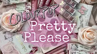 NEW ColourPop PRETTY PLEASE Collection | Swatches, Close Ups + Comparisons!