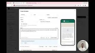 How to Create & Broadcast a WhatsApp Message Campaign | WhatsApp API Template Tutorial English Part1