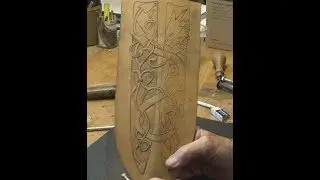 Making a sheath for the Seax
