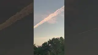 Condensation Trails (Contrails) or Vapor Trails In Jamaica