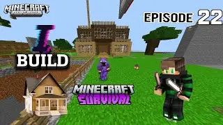 Minecraft,(EP.22) I build A modern wooden house || Modern wooden house in Yt series || #Minecraft