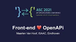 Front-end ❤️ OpenAPI - Maarten Van Hoof, ISAAC, Eindhoven
