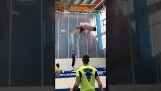 legendary a save by his trainer  #cimnastik #jimnastik #gymnast