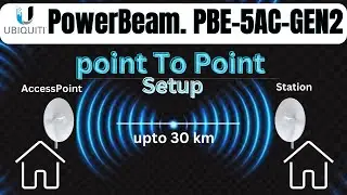 Ubiquiti-PowerBeam 5AC Gen2 Point To Point Configuration | UBNT PowerBeam 5AC P2P Setup 