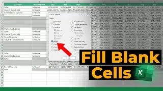 Fill Blank Cells in Excel with Value from Above