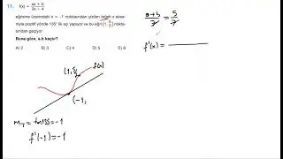 Türev sınav tarzında test8 soru11