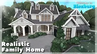BLOXBURG: Realistic Family 2-Story Home Speedbuild | Roblox House Build