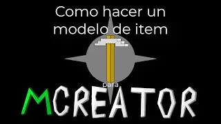 Como hacer un simple modelo personalizado de un item para Mcreator