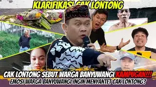 Klarifikasi Cak Lontong❗❗ Sebut Warga Banyuwangi KAMPUNGAN Membuat Emosi Netizen & Warga Banyuwangi