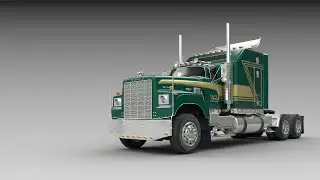 dodge big horn（cnt 950） 3D modle （ART RENDERER）道奇大角羊重卡模型2