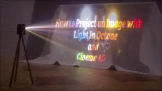How to Project an Image With lights In octane and Cinema 4D