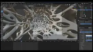 organic scifi loop 3d video in blender #vfx #cgi #blender #3d #animation #adobepremierepro