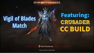 Vigil of Blades MVP! (Crusader PVP CC Build) | Diablo Immortal #diabloimmortal #pvp #f2p #gaming