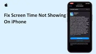 How To Fix Screen Time Not Showing On iPhone 2026 | Solve Screen Time Issue iOS