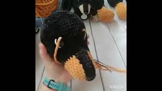 Амигуруми. Мк такса крючком. Часть 4.