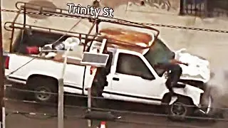 Wild Police Chase Ends With SUV FLIPPED Into Basement — Caught on Camera!