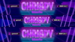 CHRISPY Youtube Banner Speed Art | Photoshop