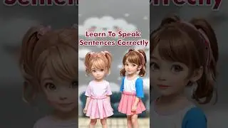 Learn to Speak Sentences Correctly. #Kids #English #Education #Learning #Englishsentences