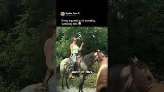 Every equestrian is sweating watching this 😅