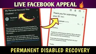 Facebook Permanent Disabled Account Recovery Appeal | Recover Disabled Facebook ID in 2021