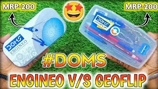 DOMS 200-MRP 🔥 GEOMETRY BOX BATTLE || DETAILED COMPARISON VIDEO || GEOFLIP VS ENGINEO