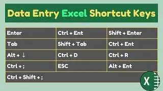 Top Data Entry Shortcuts in Excel for Faster Workflows