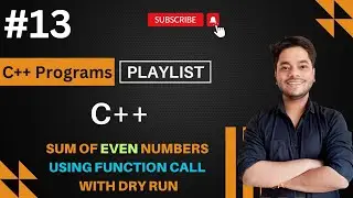 C++ Program to Find Sum of Even Numbers | Code Via Aman |