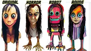 MOMO, ORIGINAL VS ROBOT VS HORROR VS ANIME  I Variations, Neural networks