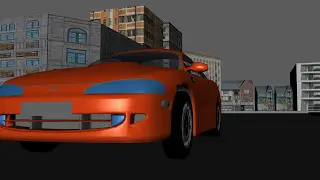 Camera sequencer exercise, drift car, Maya animation